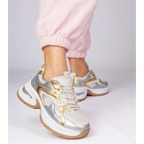 Gemre Gold sports sneakers with thick soles Asetrina | Shoptok.si