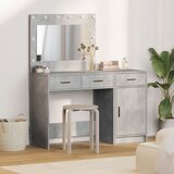 vidaXL Set od 2 Betonska siva MDF Ogledalo Toaletni stol Cijene