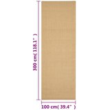  Tepih od prirodnog sisala 100 x 300 cm | Eponuda.ba
