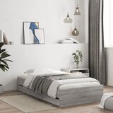 vidaXL Posteljni okvir s predali siva sonoma 100x200 cm inženirski les Cene