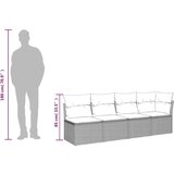  7-dijelni set vrtnih sofa sivi od poliratana | shoptok.hr
