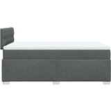  Krevet s oprugama i madracem tamnosivi 120 x 200 cm od tkanine | shoptok.hr