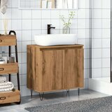 vidaXL Kopalniška omarica artisan hrast 58x33x60 cm inženirski les | Shoptok.si