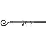 EXPO AMBIENTE Nosač zavjesa Hook (Duljina šipke za zavjese: 130 cm - 240 cm, Promjer: 16 mm, Crne boje) | shoptok.hr