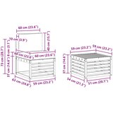  Set vanjskih sofa 7 kom. Prirodna i svjetlosiva | shoptok.hr