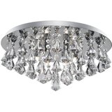 Searchlight Hanna Stropna svetilka z 8 lučmi, delno vgradna, kromirana, z diamantnimi kristali, G9, (22101087) | Shoptok.si