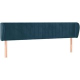  Uzglavlje s ušima tamnoplavo 183x23x78/88 cm baršunasto | shoptok.hr
