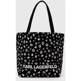 Karl Lagerfeld Dvostranska torba črna barva, 245W3851