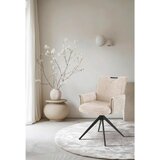 MID.YOU NASLANJAČ, les, kovina, tekstil bež | Shoptok.si