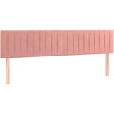  Box spring s madracem LED ružičasti 160x200cm baršunasti | shoptok.hr