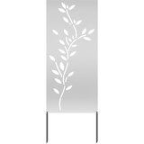  Privatnost u vrtu Cvjetni Srebrno 50 x 140 cm Pocinčani čelik | shoptok.hr