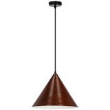 Candellux Lighting temno rjava viseča svetilka s kovinskim senčnikom ø 32 cm dunca Cene