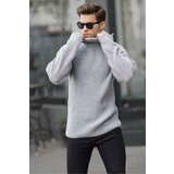 Madmext Gray Turtleneck Knitted Sweater 6858 Cene'.'