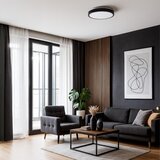 LED plafonska svetiljka LIBRA LED/15W/230V 4000K, prečnik 29 cm, crna | Eponuda.com