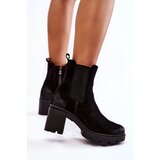 Boto Women's Suede Boots On The Platform Black Martine | ePonuda.com
