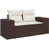  6-dijelni set vrtnih sofa od poliratana s jastucima smeđi | shoptok.hr