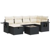 vidaXL 7-dijelni set vrtnih sofa od poliratana s jastucima crni | shoptok.hr