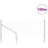  Heksagonalna ograda s stubom 100 x 0,5 m Pocinčani čelik Mreža | shoptok.hr