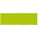 Vrtna ležaljka za sunčanje s jastukom masivno bagremovo drvo Zelena 200 x 63 x 85 cm | shoptok.hr