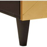 vidaXL Omarica za umivalnik s polico Črna in zlata 62 x 33 x 58 cm | Shoptok.si