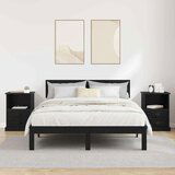 vidaXL Noćni ormar 2 pcs Crni hrast 43 x 36 x 60 cm Konstruirano drvo | shoptok.hr
