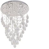  LED Kristalno plafonsko svetlo MAJURO LED/30W/230V prečnik 45 cm sjajni hrom + daljinski upravljač | Eponuda.com