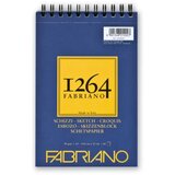 Schizzi, blok za skiciranje sa spiralom, horizontalni, A5, 90g, 60 lista, Fabria