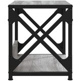  Stalak za pisač 2 razine siva boja hrasta 44x26x31,5 cm drveni | shoptok.hr