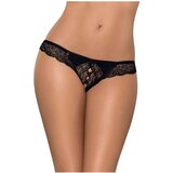 Obsessive Miamor - Ženske otvorene čipkane tange od kamena (crne) - L/XL | shoptok.hr