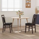  Stolac za blagovanje 2 pcs Svijetlosmeđa i crna | shoptok.hr
