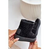 Big Star Ankle snow boots with zip insulated with fur Big Star black | Shoptok.si