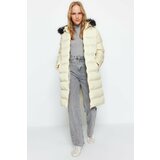 Trendyol Winter Jacket - Ecru - Puffer Cene