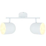 Candellux Lighting bela stropna svetilka s kovinskim senčilom 38x10 cm Azuro Cene