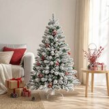  Set božićnih kuglica 30 kom. Bijela, crvena i zelena Ø 6 cm | shoptok.hr
