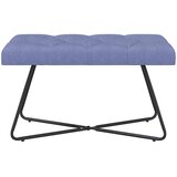  Klupa s gumbastim tkanjem Traper plava 80 x 40 x 46 cm Tkanina | shoptok.hr