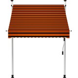 Maison Chic Ročno zložljiva tenda - Senčniki 150 cm oranžna in rjava, (22042227) Cene