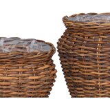  Košara za rastline s shranjevanjem 2 pcs Rjava Lacak ratan, (5000207860) | Shoptok.si