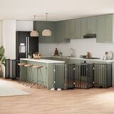 vidaXL Ograda za pse z vrati zložljiva 12 panelov črna 600 cm les | Shoptok.si