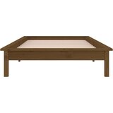  Posteljni okvir medeno rjav 100x200 cm trden les, (21073612) | Shoptok.si