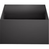  Vrtna saksija 2 kom. Crna 60 x 60 x 30 cm Čelična vrata | shoptok.hr