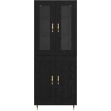  Highboard 2 kom. Crni hrast 69,5 x 34 x 180 cm | shoptok.hr