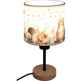 Brilagi Stona lampa BOBO WOOD 1xE27/25W/230V hrast/crna/bela/sa životinjskim motivom | Eponuda.com