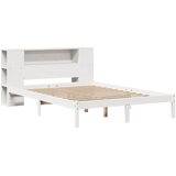  s regalom z knjige bez madraca bijeli 140x190cm borovina | shoptok.hr