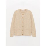 LC Waikiki Women's Crew Neck Straight Long Sleeve Knitwear Cardigan Cene