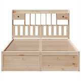 vidaXL Okvir kreveta bez madraca 140 x 190 cm od masivne borovine | shoptok.hr