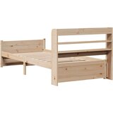  Posteljni okvir z vzglavjem 90x200 cm trdna borovina, (21311158) | Shoptok.si