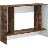  klubska mizica, inženirski les, dimljeni hrast, 101x29x74 cm | Shoptok.si