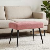 Klupa s gumbastim tkanjem Ružičasta 60 x 40 x 45 cm Baršun | Eponuda.com