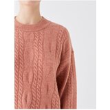 LC Waikiki Crew Neck Self-Patterned Long Sleeve Women's Knitwear Sweater | shoptok.hr