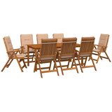  9-dijelni vrtni blagovaonski set 9 kom. Prirodna | shoptok.hr